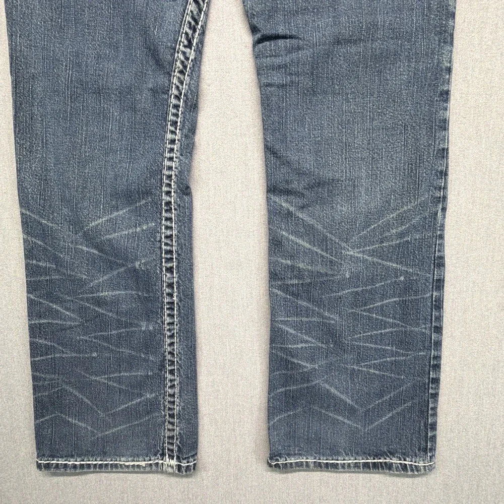 Vintage True Religion Jeans Men's 33x30 Johnny Super T Whisker Fade Made in USA